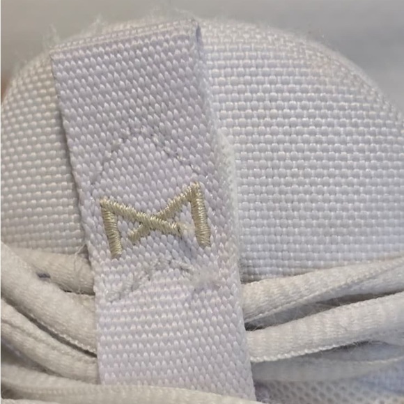 White and Gold Athletic Sneakers - Picture 6 of 9
